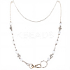 2Pcs Glass Keychain HJEW-SC0002-52-1