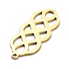 304 Stainless Steel Pendants STAS-D036-08G-2