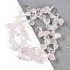 Natural Rose Quartz Nuggets Beads Strands G-B125-A09-01-2