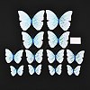 PVC Plastic Artificial 3D Butterfly Decorations LS-DIY-I072-02B-1