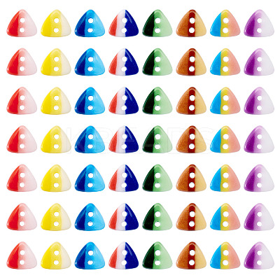 80Pcs 2-Hole Porcelain Buttons PORC-PJ0001-02A-1