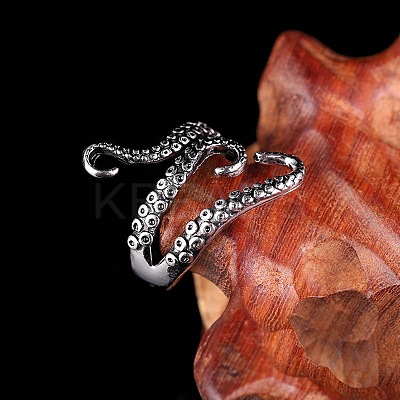 Alloy Adjustable Open Cuff Rings FS-WG8E8AD-02-1