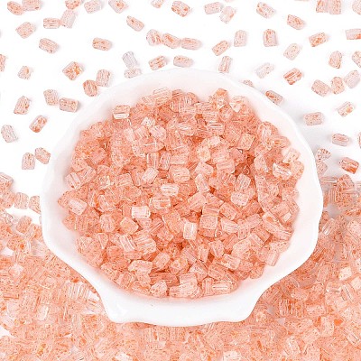Transparent Spray Painted Glass Seed Beads SEED-L011-10A-13-1