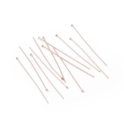 Brass Flat Head Pins KK-WH0058-03D-RG-1