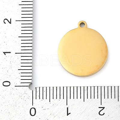 304 Stainless Steel Pendants STAS-F315-09G-05-1