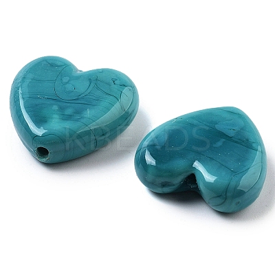 Heart Handmade Lampwork Beads LAMP-U003-01G-1