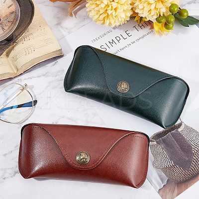1Pc Imitation Leather Glasses Cases AJEW-CN0001-44B-1