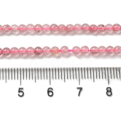 Natural Strawberry Quartz Beads Strands G-B090-A26-03-1