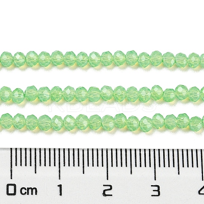 Baking Paint Transparent Glass Beads Strands DGLA-A034-J2mm-B09-1
