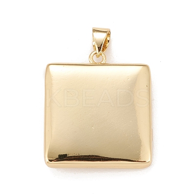 Brass Micro Pave Cubic Zirconia Locket Pendants KK-A161-50G-1