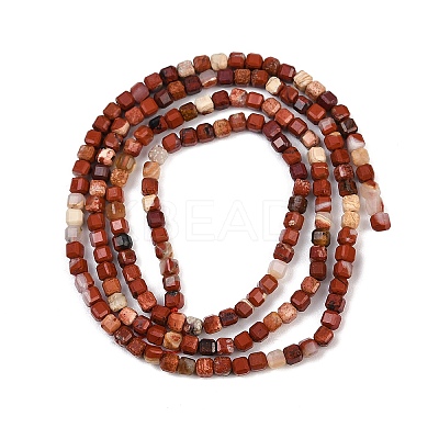 Natural Red Jasper Beads Strands G-RM2025-C27-A-1