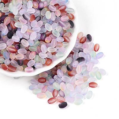 Frosted Glass Seed Beads SEED-N008-05-1