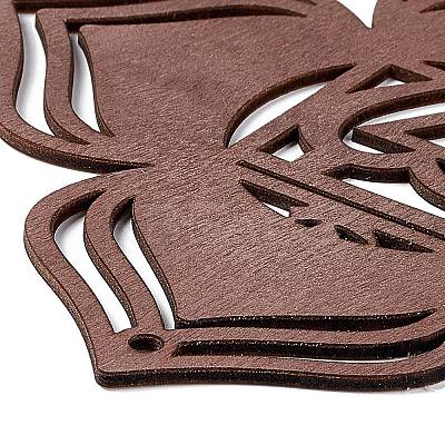 DIY Unfinished Bohemian Meditation Energy Symbol Wood Pendant Decoration Kits LS-DIY-B060-03-1