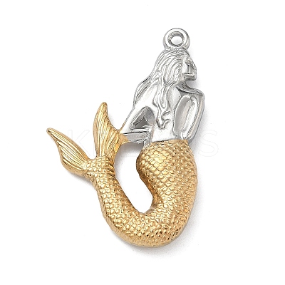 Two Tone 304 Stainless Steel Pendants STAS-A142-07A-GP-1
