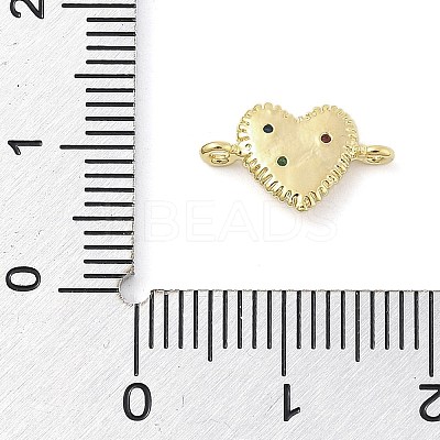 Brass Micro Pave Cubic Zirconia Charms LS-KK-S514-04B-G-1