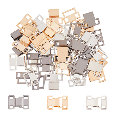 30Pcs 3 Colors Zinc Alloy Snap Lock Clasps FIND-FH0009-93-1