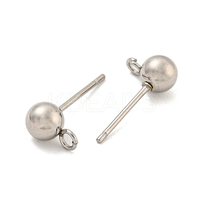 Non-Tarnish 304 Stainless Steel Stud Earring Findings STAS-O004-10C-P-1