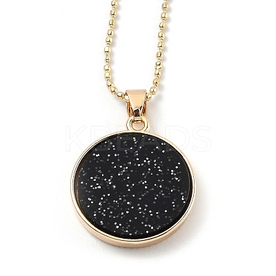 Alloy Rhinestone Pendant Necklaces NJEW-H306-A10-G-1