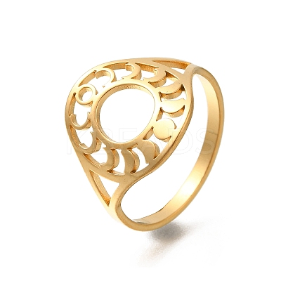304 Stainless Steel Rings for Women RJEW-S238-11G-1