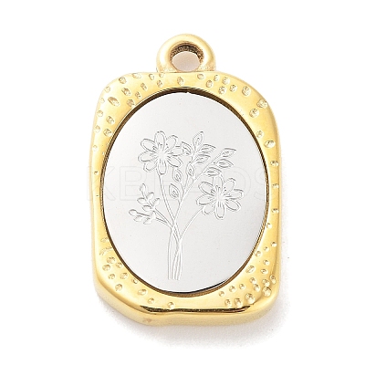 304 Stainless Steel Pendants STAS-F303-B10-1