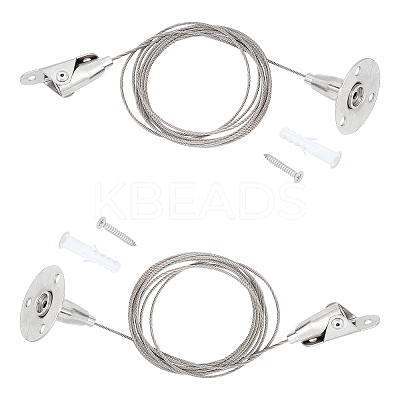 Stainless Steel Adjustable Wall Hooks AJEW-WH0018-88P-1