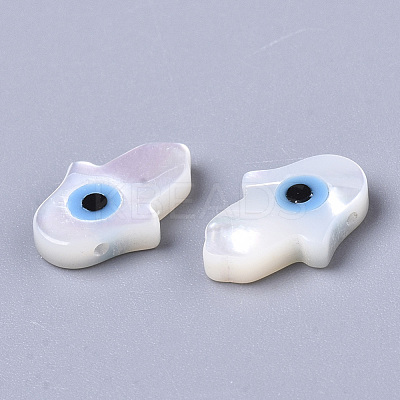 Natural White Shell Mother of Pearl Shell Beads SSHEL-N034-57A-1