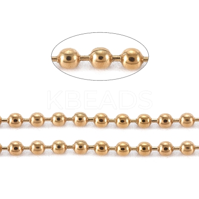 PVD Vacuum Plating 304 Stainless Steel Ball Chains CHS-F009-01C-G-1
