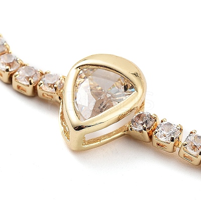 Golden Brass Link Bracelet BJEW-C055-05D-G-1
