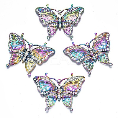 Rack Plating Rainbow Color Alloy Big Pendants X-PALLOY-N163-171A-1