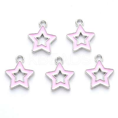 Alloy Enamel Pendants ENAM-S121-027B-P-1
