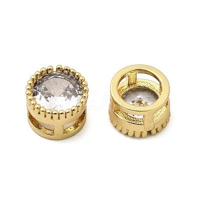 Brass Micro Pave Cubic Zirconia Charms KK-I360-075G-1