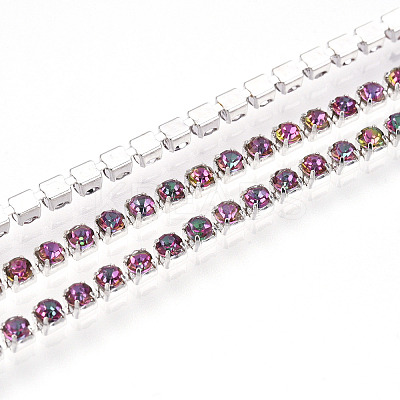 Iron Rhinestone Cup Chains CH-T006-01A-03-1