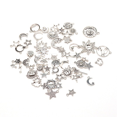 Tibetan Style Pendants FIND-WH0048-34AG-1
