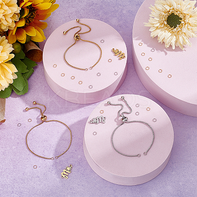 DIY Word Mom Link Slider Bracelet Making Kit DIY-UN0003-70-1