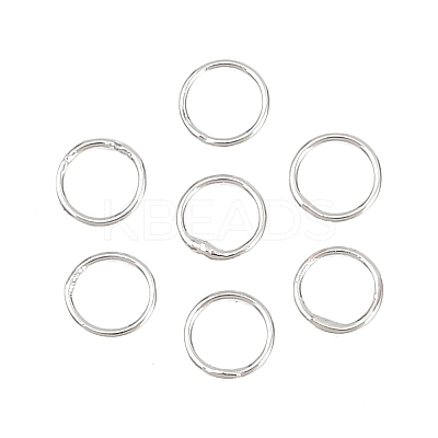 Brass Closed Jump Rings KK-D257-01P-09-1