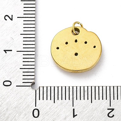 304 Stainless Steel Colorful Rhinestone Pendants STAS-E550-07G-1