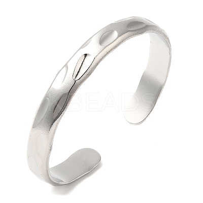Non-Tarnish 304 Stainless Steel Cuff Bangles BJEW-K267-03P-1