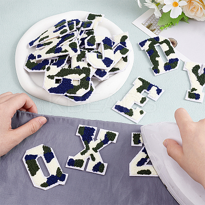 26Pcs Towel Embroidery Style Cloth Iron on/Sew on Patches DIY-GO0002-02-1
