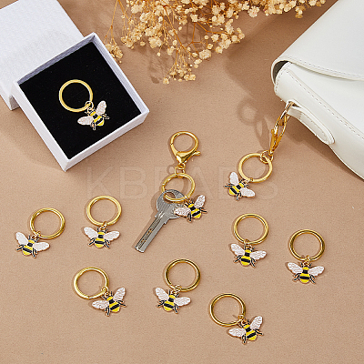 20Pcs Alloy Enamel Keychain KEYC-FH00076-1