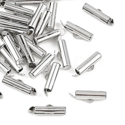 SHEGRACE Brass Slide On End Clasp Tubes XGRQ1R207-357P-1