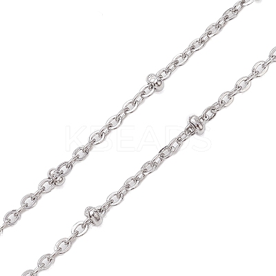 Non-Tarnish 304 Stainless Steel Satellite Chain Slider Necklace Making AJEW-JB01248-02-1