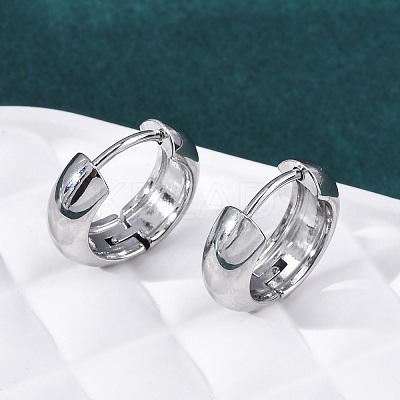 316 Surgical Stainless Steel Hoop Earrings for Women EJEW-G429-01C-P-1