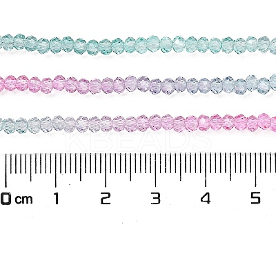 Transparent Painted Glass Beads Strands DGLA-A034-T2mm-A10-1