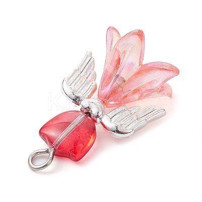 Transparent Acrylic and Glass Pendants PALLOY-JF02448-1