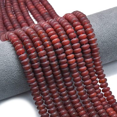 Dyed and Heated Natural Carnelian Beads Strands G-P575-A26-8x5mm-1