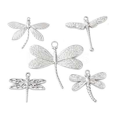 5Pcs 304 Stainless Steel Pendants STAS-P432-12P-1