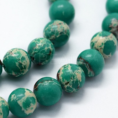 Synthetic Imperial Jasper Beads Strands G-I199-35-8mm-A-1