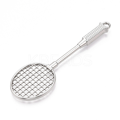 Rack Plating Alloy Big Pendants FIND-N005-62P-1