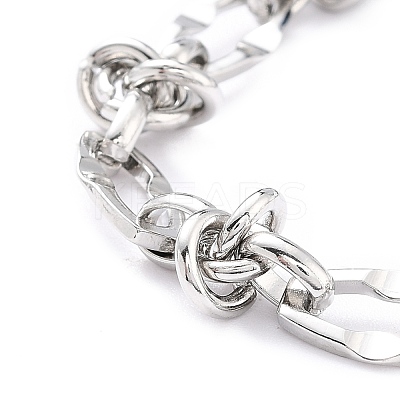 Non-Tarnish 304 Stainless Steel Link Chain Bracelet for Men Women BJEW-Z011-18P-1