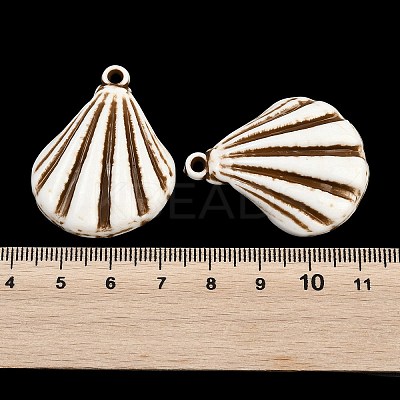 Spray Painted Opaque Acrylic Pendants ACRP-F003-03G-1